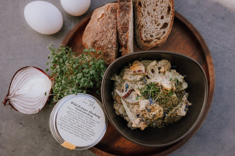 Eiersalat mit Wild-Kräuter-Mischung