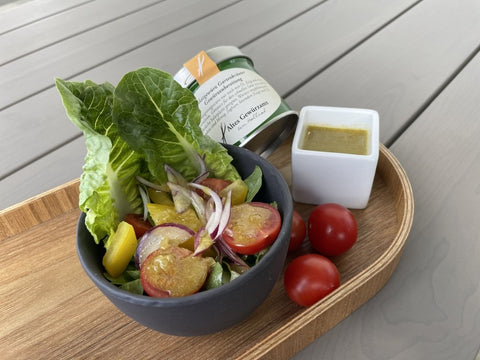 Schalotten-Vinaigrette mit Salatgewürz Gartenkräuter - www.altesgewuerzamt.live