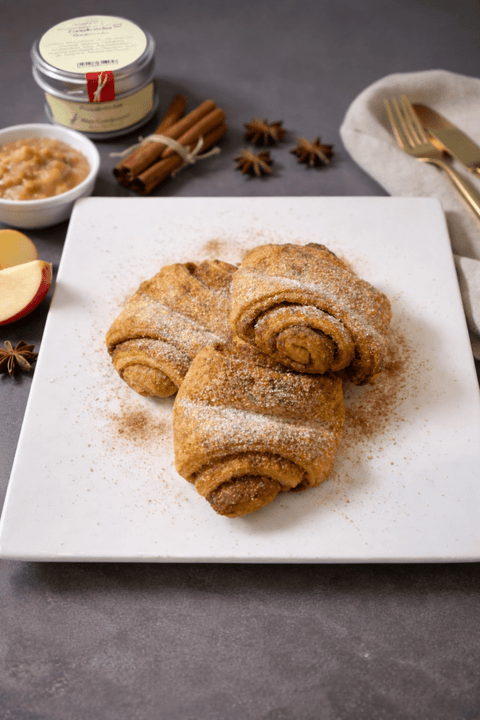Franzbrötchen mit Franzbrötchen-Gewürzzucker - www.altesgewuerzamt.live
