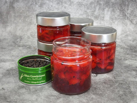 Erdbeer-Marmelade mit Verbena Pfeffer - www.altesgewuerzamt.live