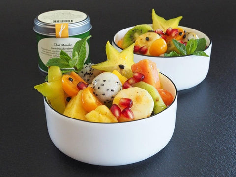 Exotischer Obstsalat mit Chat Masala - www.altesgewuerzamt.live
