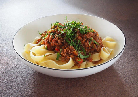 Pasta Bolognese mit Würzpaste Tomate - www.altesgewuerzamt.live