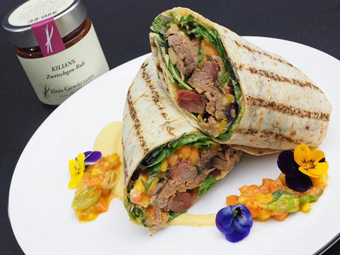 Pulled Pork Wrap Thai-Style mit Kilians Zwetschgen-Rub und gerösteten Macadamia Nüssen - www.altesgewuerzamt.live