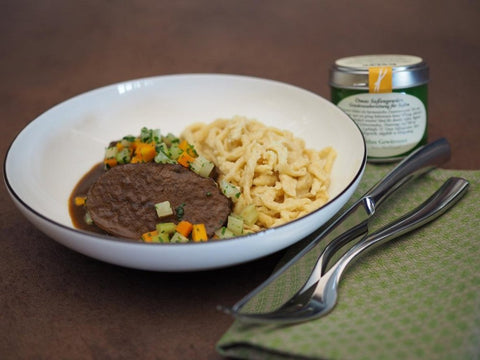 Rinderschmorbraten mit Omas Soßengewürz - www.altesgewuerzamt.live