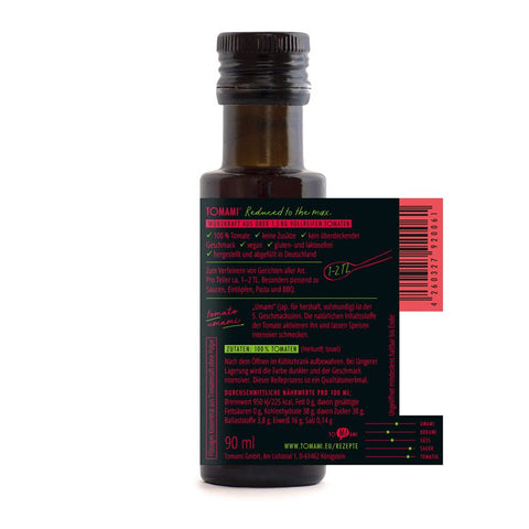 Tomami #2 Tomate – Würzkonzentrat aus 100 Prozent vollreifen Tomaten, Rückseite