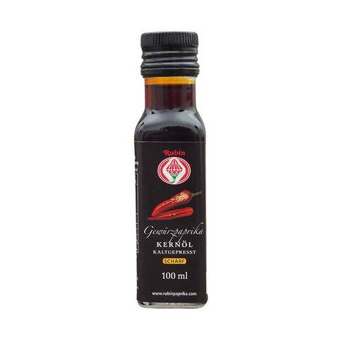 Gewürzpaprika Kernöl scharf – ungarisches Kernöl aus erster kalter Pressung