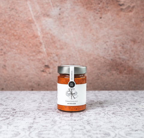 Jar of tomato sugo with feta - Greek speciality by Deligreece