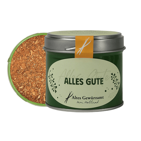 "All the Best" gift tin Tuscan Pasta Seasoning – Altes Gewürzamt Klingenberg