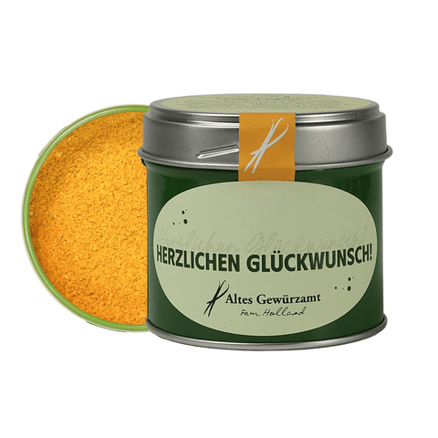 Curry Anapurna Congratulations edition – gift tin with band label