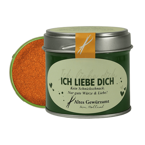 Chili con Carne Ich-liebe-dich – Geschenkdose mit 53 % Chili-Anteil