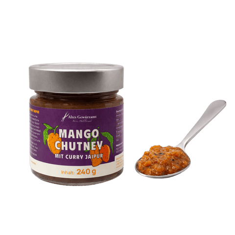 Mango Chutney Glas – 49 % Mango mit Curry-Tiefe für Käse und Currys