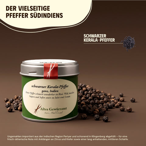 schwarzer Kerala-Pfeffer