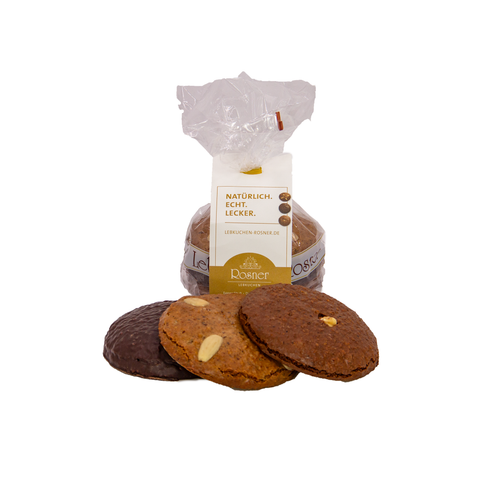 Gemischte Lebkuchen, 3 Stück