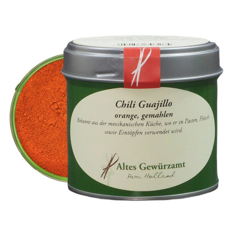Chili Guajillo gemahlen Dose – mexikanischer Klassiker für Mole und Adobo