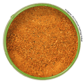 Fischgenuss close-up, a fresh fish seasoning for salmon, trout and scampi