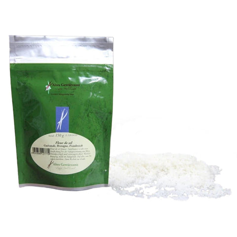 Fleur de sel Folienbeutel – handgeschöpfte Salzblume aus Guérande