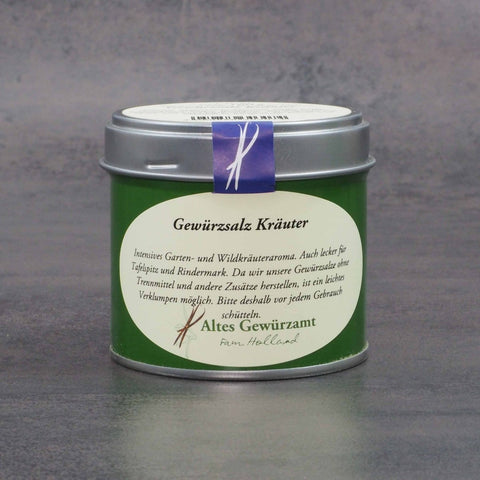 Gewürzsalz Kräuter Detail – mediterranes Meersalz mit Garten- und Wildkräutern