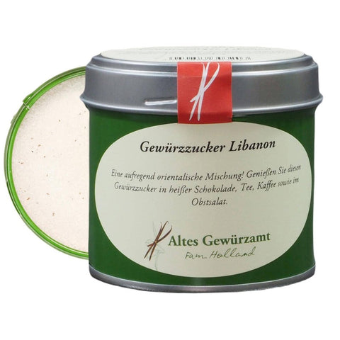 Gewürzzucker Libanon Streudose – orientalischer Rohrzucker mit Kardamom und Zimtblüten