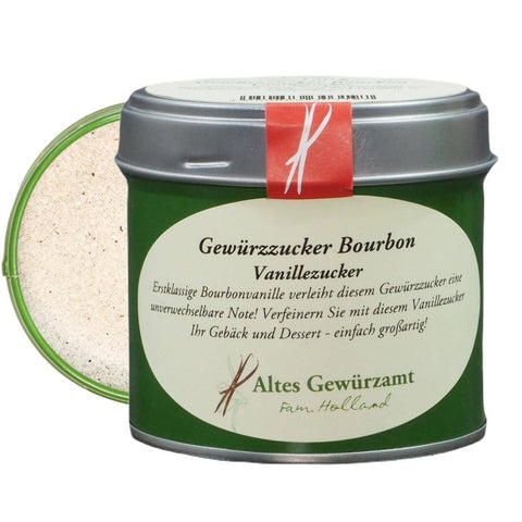 Gewürzzucker Bourbon Streudose – Rohrzucker mit echter Madagaskar-Vanille