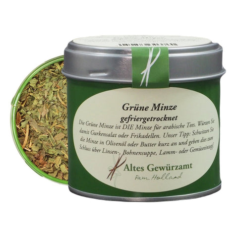 Freeze-dried green mint – intense spearmint for Arabic tea and tabbouleh