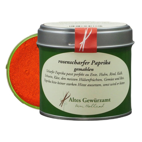 Hot rose paprika, hand-picked and stone-ground for goulash