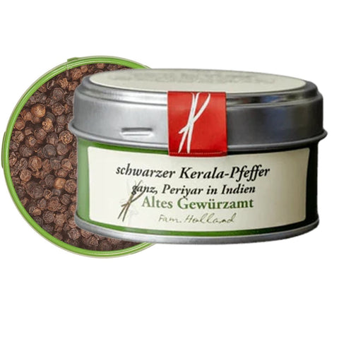 Schwarzer Kerala-Pfeffer in der 30 g Probiergröße