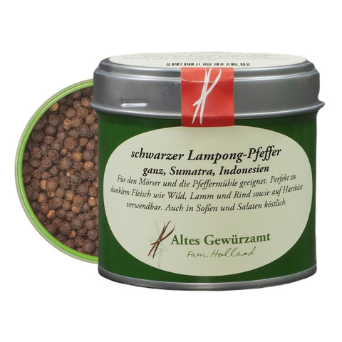 Schwarzer Lampong-Pfeffer aus Indonesien — grün-frisch und vielseitig