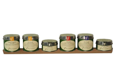 Oak magnetic strip with 6 magnets for spice tins – a wall holder from Altes Gewürzamt