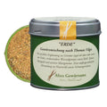ERDE Vilgis blend with morels and black cumin in the shaker tin