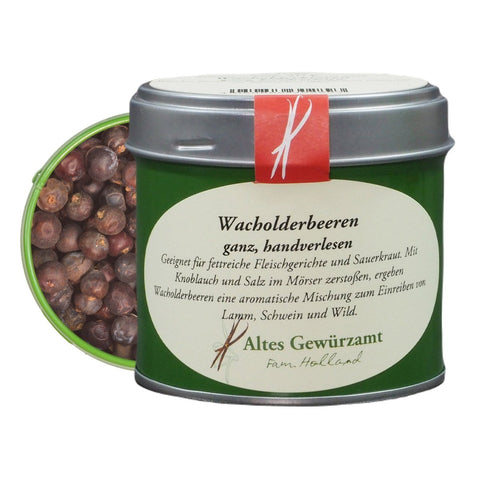 Wacholderbeeren weich in Dose – ölreich für Sauerbraten, Wild und Sauerkraut