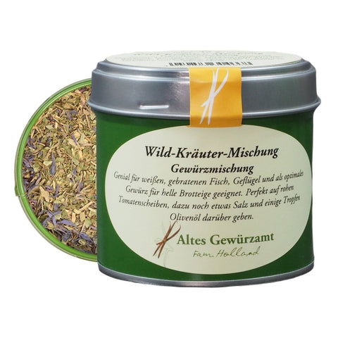Wild herb blend shaker tin – eleven Mediterranean wild herbs and flowers