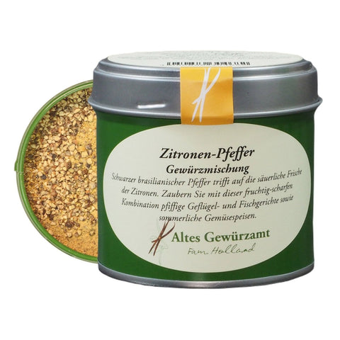 Zitronen-Pfeffer — schwarzer Pfeffer mit 36 % Zitrone und Zitronenmyrte